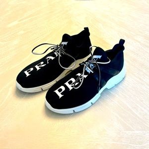 Prada Logo Sock Sneakers Size 38